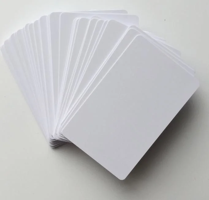 حجم C80 بطاقة تعريف PVC فارغة فارغة عادية لبطاقة الهوية الطابعة