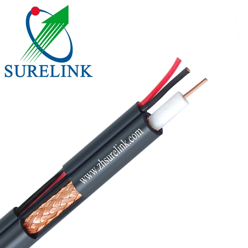 Fabricante Surelink cable coaxial RG6 cable coaxial RG6 Rg6u Cable de antena de satélite