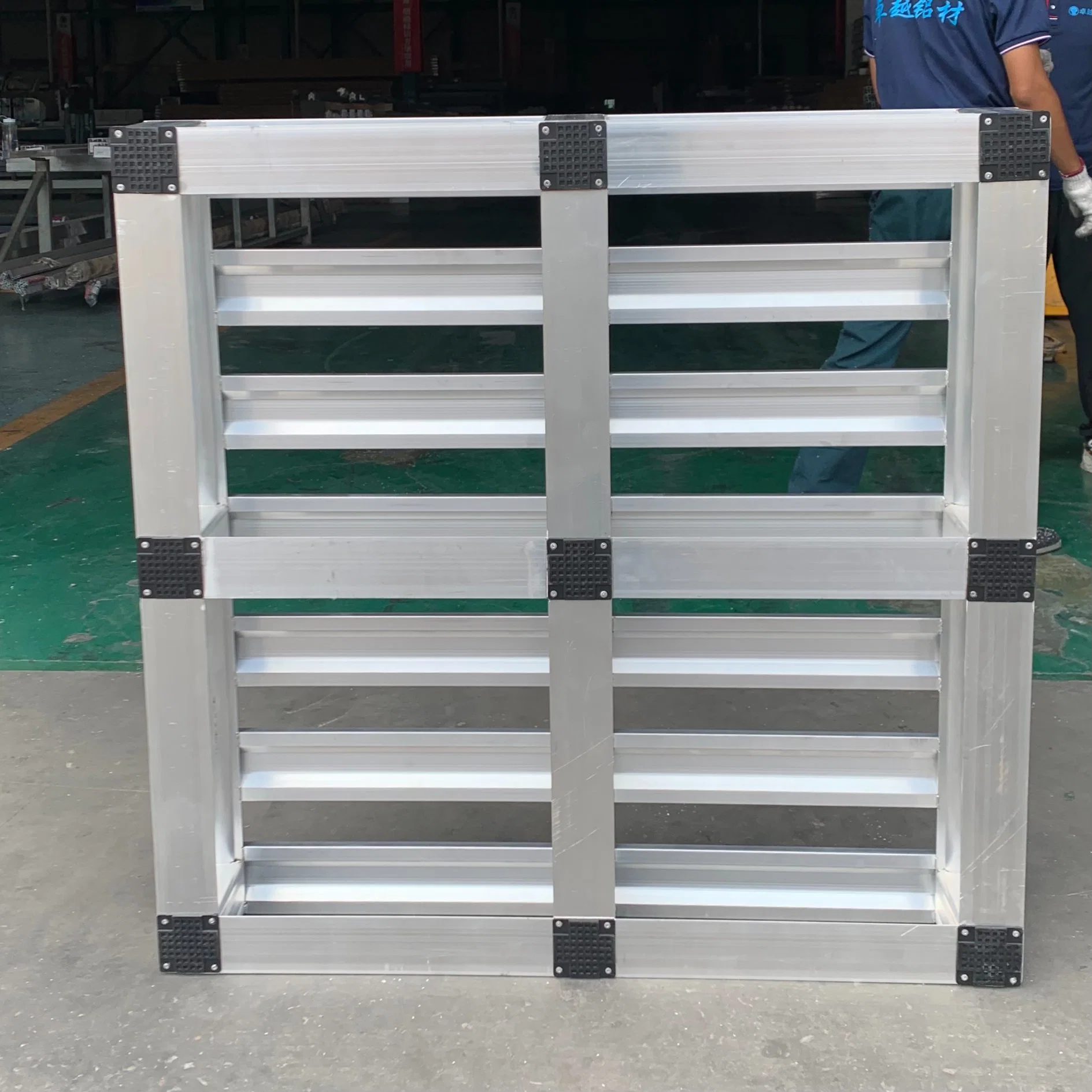 Heavy Stacking Metal Pallet Forklift Use Double Face Aluminum Pallet Warehouse Aluminium Pallet Tray