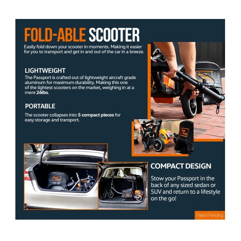 3 Wheel Folding Mobile Scooter