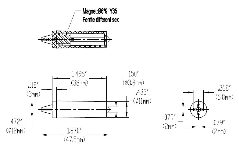 Mr-Dcs-01 Rolling porte commutateur Reed magnétique capteur inductif /lave-vaisselle du capteur de distributeur