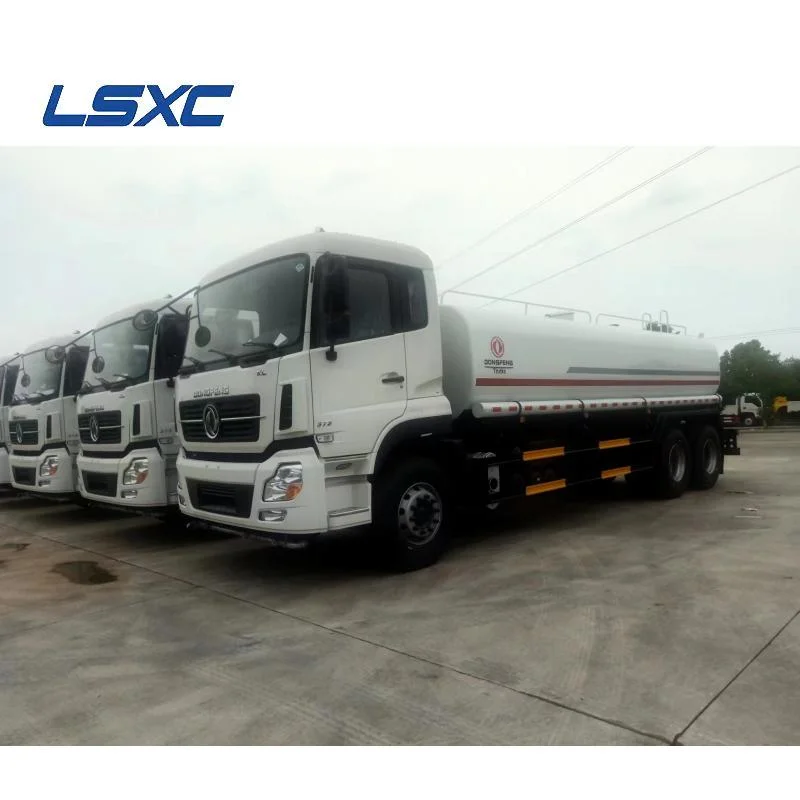 عجلة جديدة من طراز Dongfeng 6X4 20 CBM 10 بقدرة 260 حصانًا من HP للخدمة الشاقة (LHD)/الخدمة الشاقة (RHD) شاحنة الرش بالمياه مرشة لشاحنات الرش للبيع