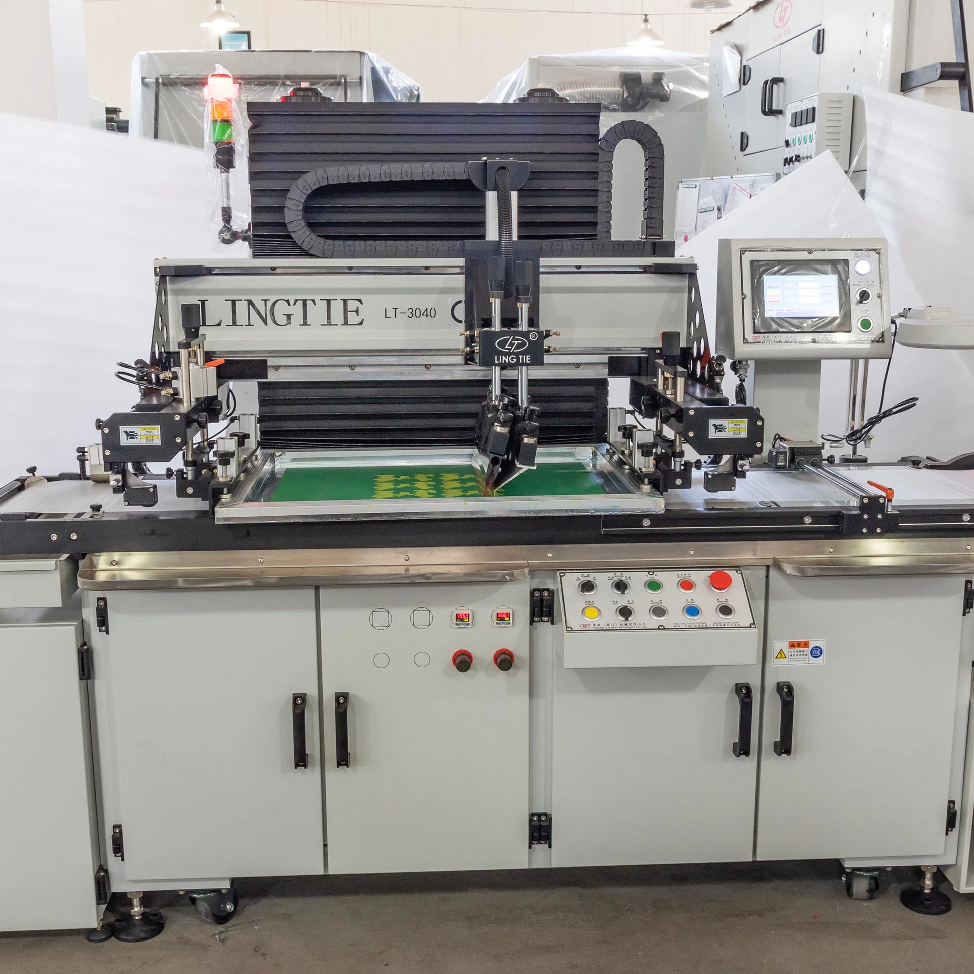 Automatic Roll to Roll Screen Printer for PVC, Pet, PP, PC, PE, BOPP All Kinds of Films Labels