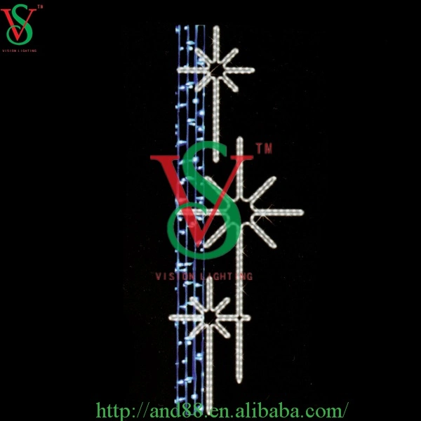 New Design 2023 Pole Mounted Street Motif Lights Christmas Decoration