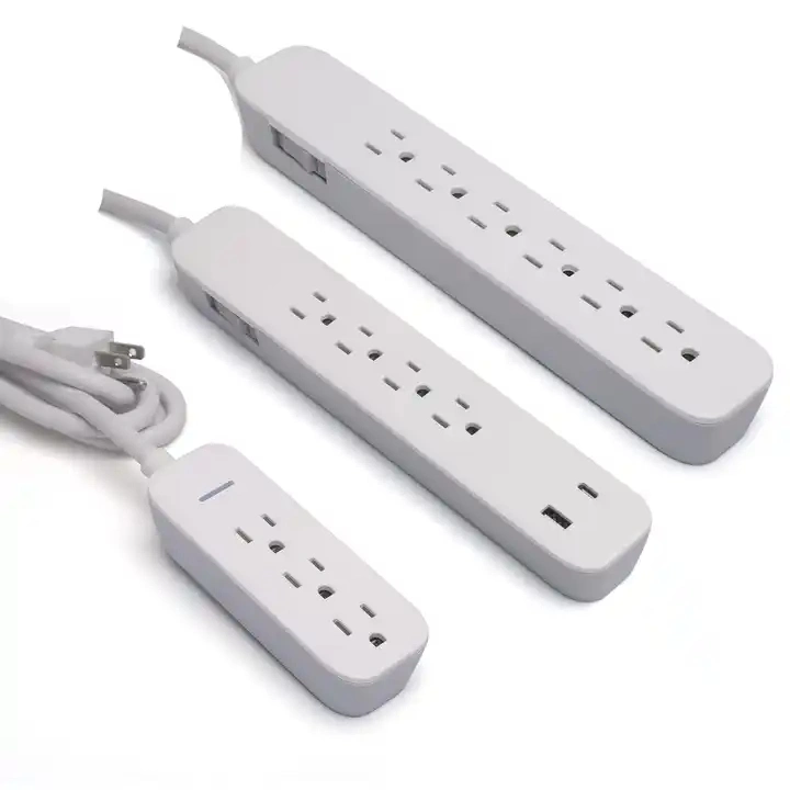 6 Outlet USA America Standard Power Extension Socket with Switch, Power Strip for Mexico, Vietnam, Panama, Venezuel