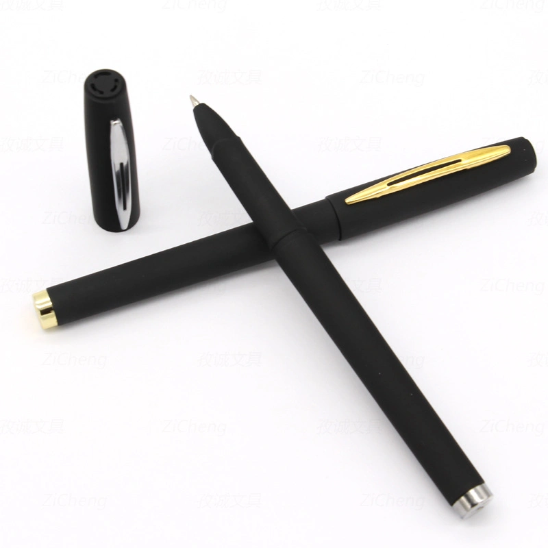 Gift Promotion Ball Point Pen Heavy Advertising Personalized Best Writing Gel Pen Black Business Body
