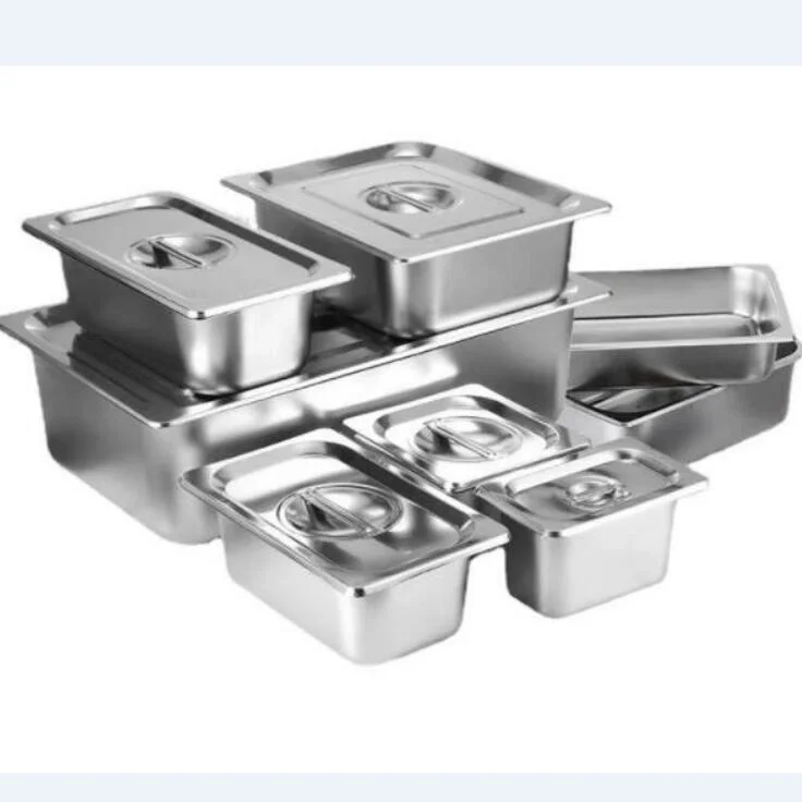 Gastronorm Food Container Drain Pan Stainless Steel Steam Table Pan 1/1 Gn