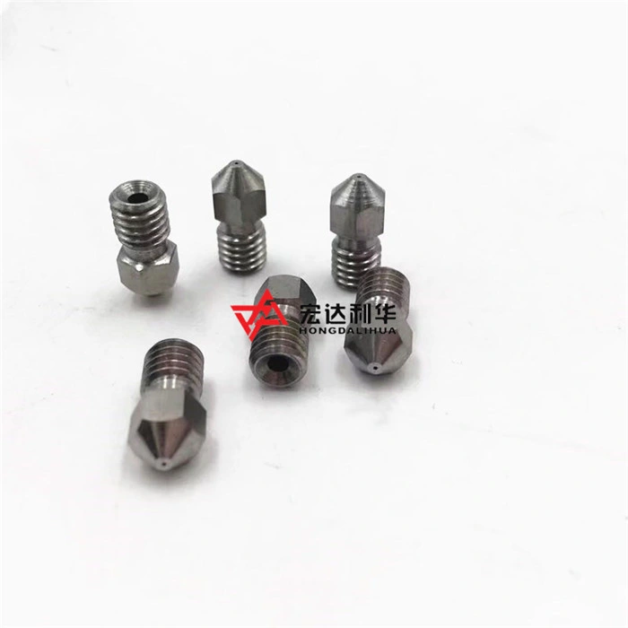 Factory Supply Tungsten Carbide 3D Printer Nozzles with 0.4mm, 0.6mm Orificial Size