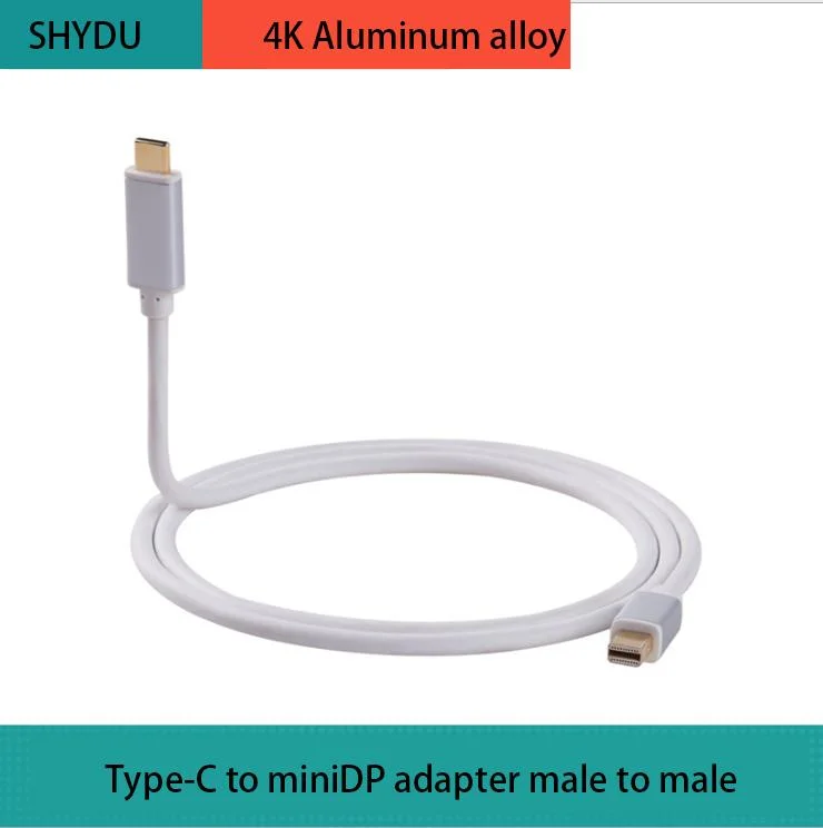 Cable de vídeo DisplayPort 2K*4K USB tipo C a Mini DP