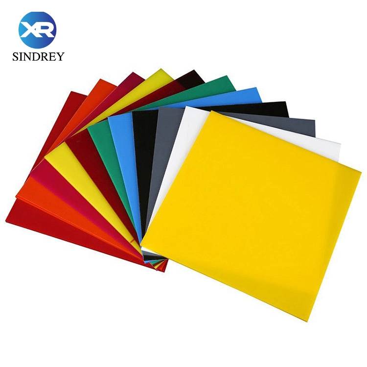 Colorido Vermelho Verde Amarelo Preto painel de acrílico Produto acrílico 1220*2440mm 1.7-25mm de espessura para sinais de anúncio