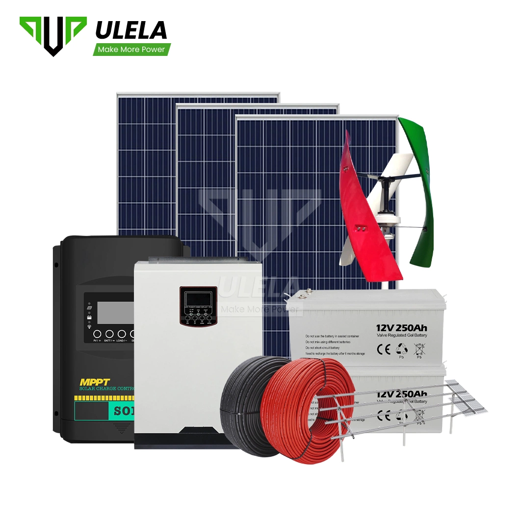 Ulela 2000 Вт генератор солнечной энергии на производство оптовая торговля off Grid солнечной энергии в системе хранения Китая солнечного ветра гибридный