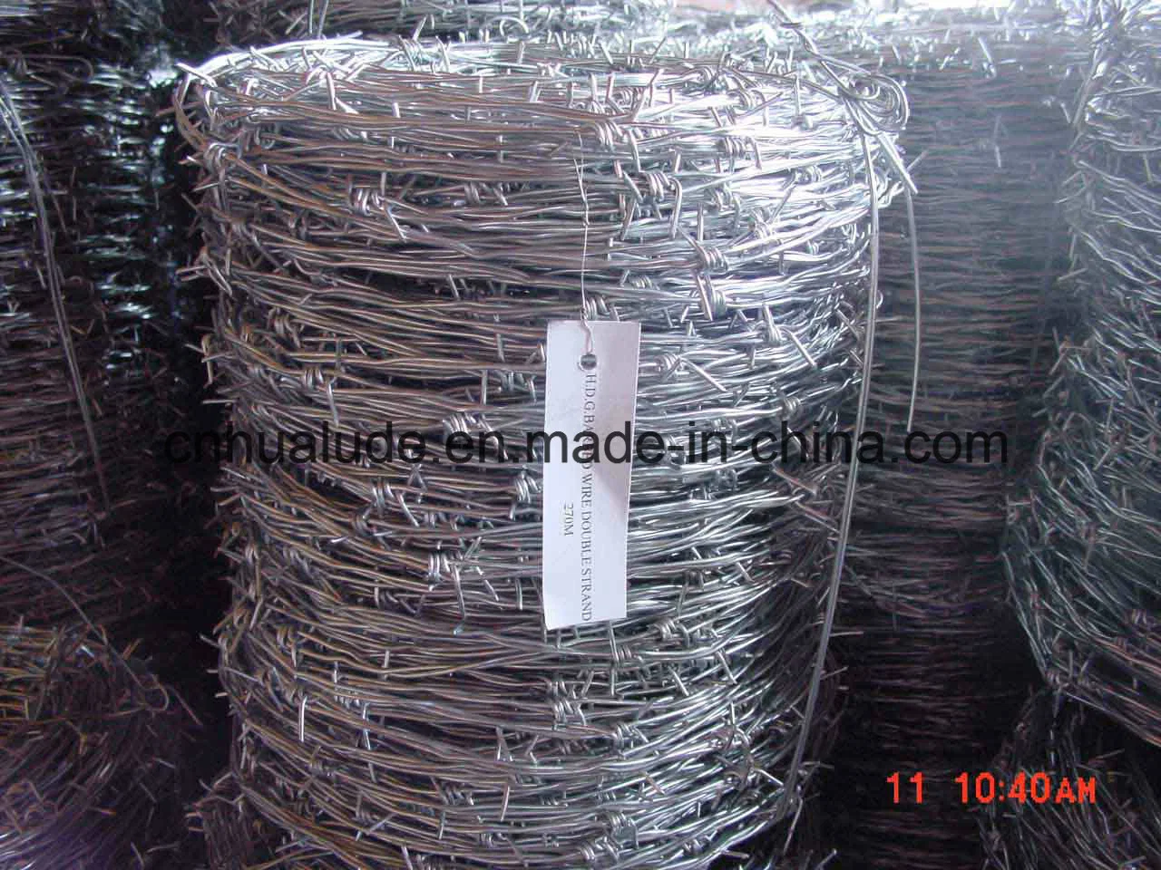 Hot-Dipped Galvanized Barbed Wire for Airport Prison Security Fence