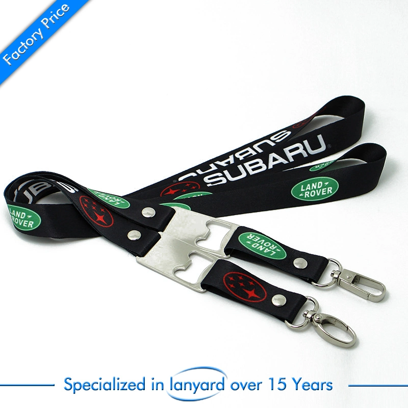 Customized Design Printed Lanyards with Metal Buckle for Promotion Gift