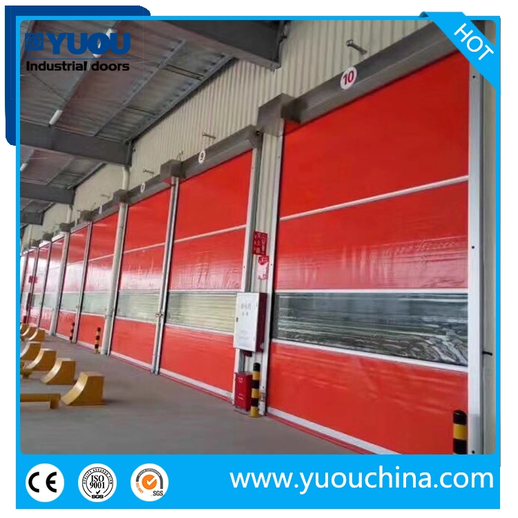 Industrial Automatic High Speed PVC Fabric Roll up Canvas Garage Doors