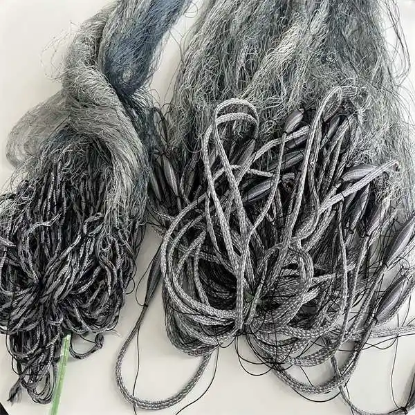 Claro la trampa de peces de la fábrica de pesca monofilamento de nylon de red de redes de enmalle de seda 9 Capas la pesca y atrapando Gill Net