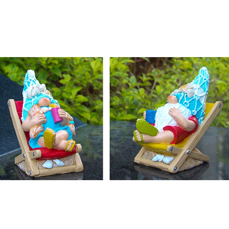 Wholesale/Supplier Garden Home Decoration Resin Ocean Summer Beach Gnome Statue