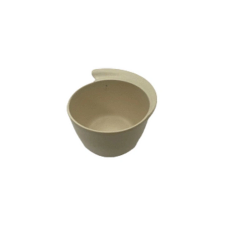 Niche Design Sense Degradable Tableware Bamboo Fiber Children&prime; S Wide Handle Dinner Bowl