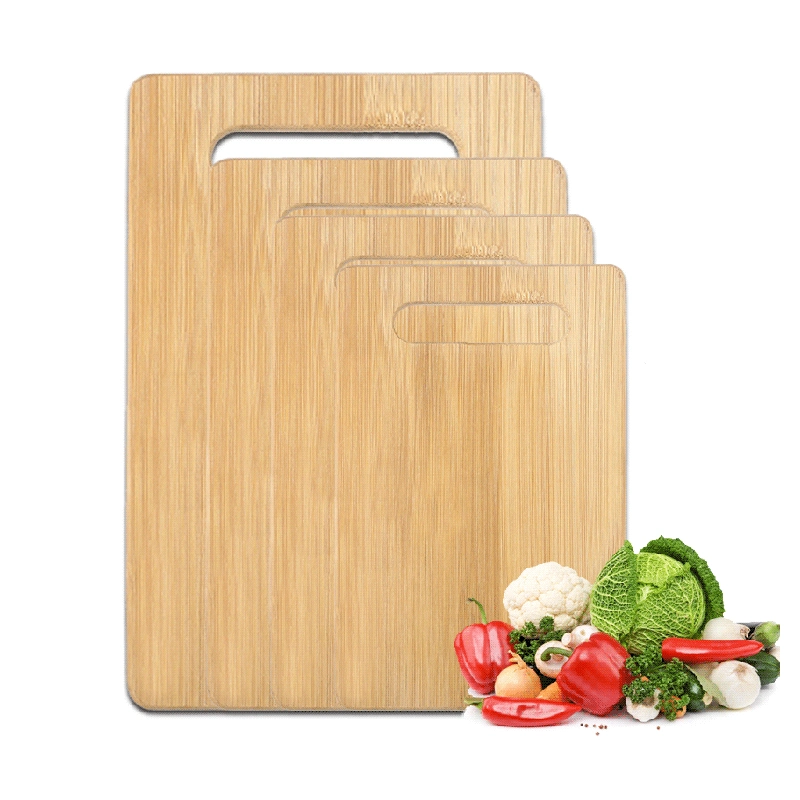 Wholesale Custom 4 Block Wooden Cutting Board Set Chopping Board