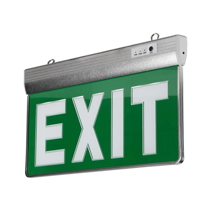 China Wholesale/Supplier Price Aluminium Acrylic Ni-CD Battery Backup 3W LED Emergency Exit Sign Light