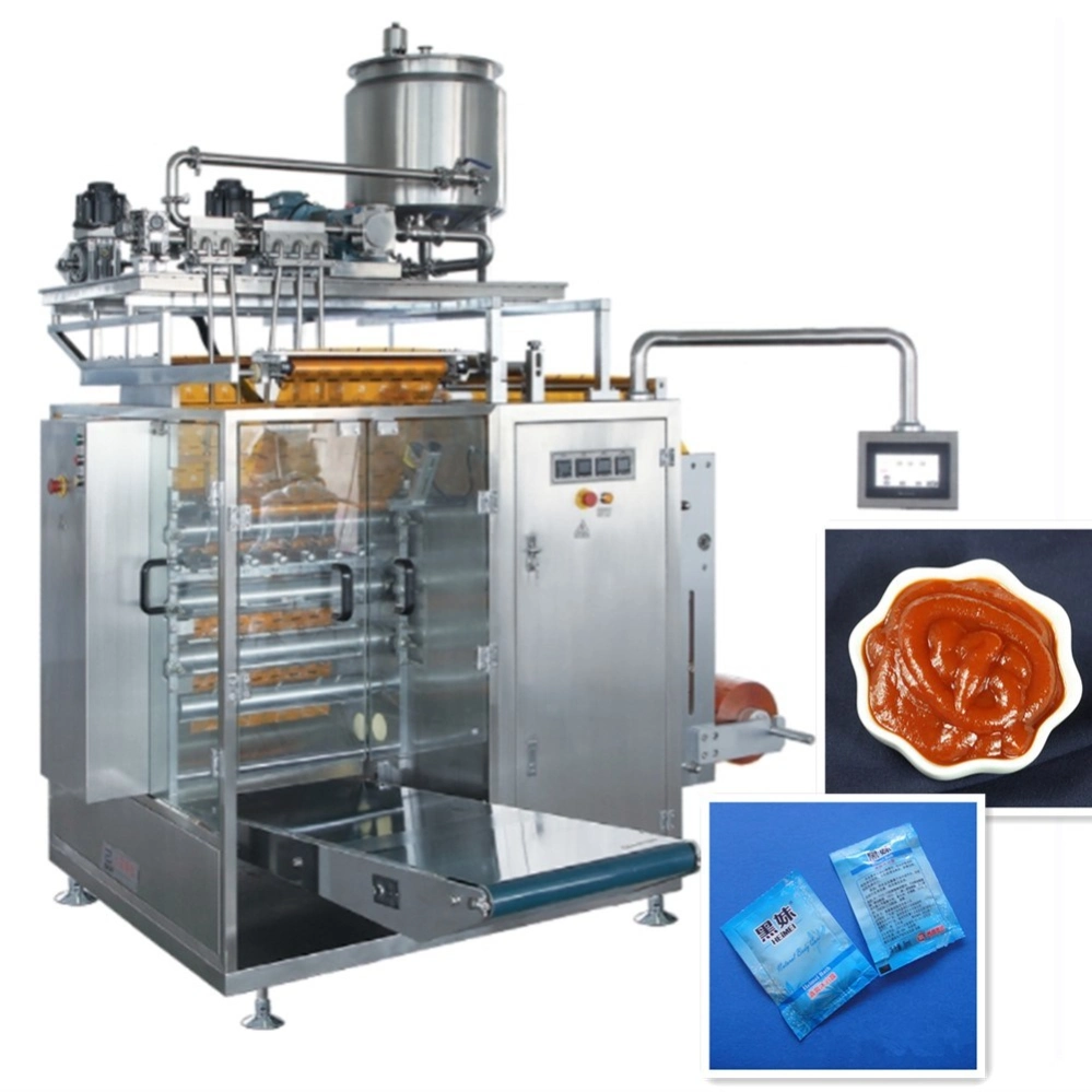 Automatic Four-Side Sealing Shampoo Catsup Hair Washing Packing Filling and Sealing Machine