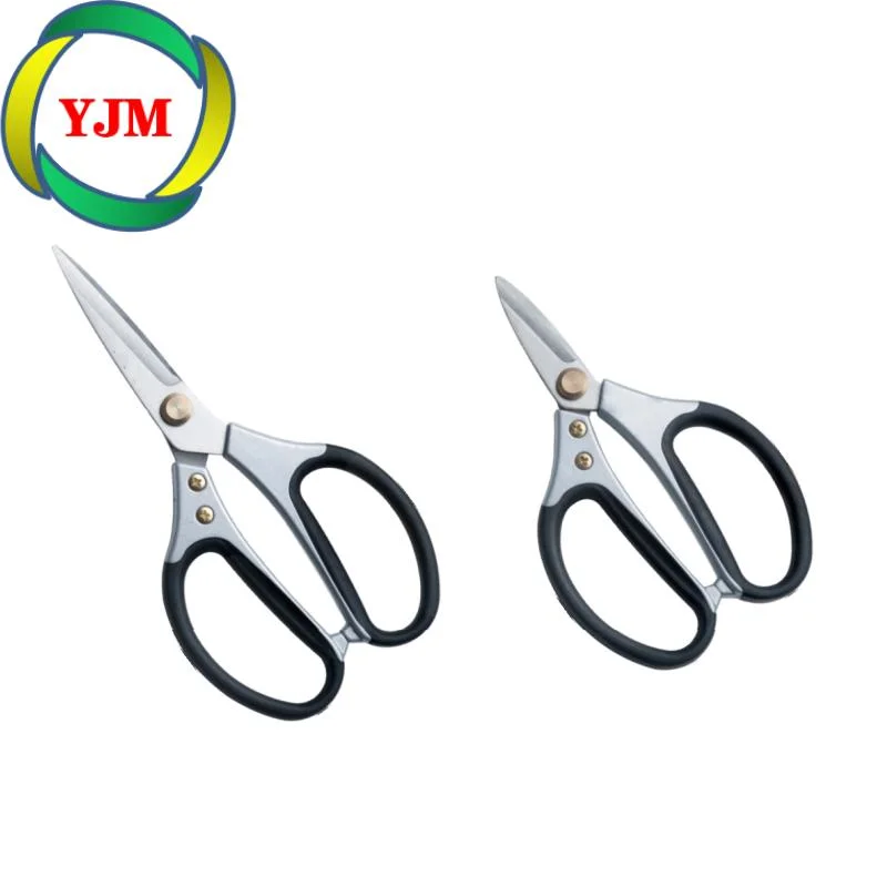 Alloy Steel Scissors with Rubber-Covered Handles Are Used to Cut Leather, Fabrics, Plastic Hoses, Fishing Nets, Paper Products