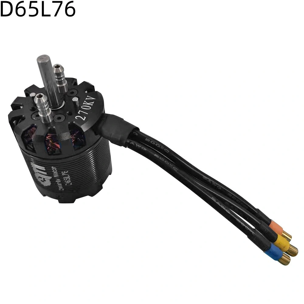 Quanly D65L76 Water-Cooled 20p Brushless Outrunner Motor 230kv 6500W Max.