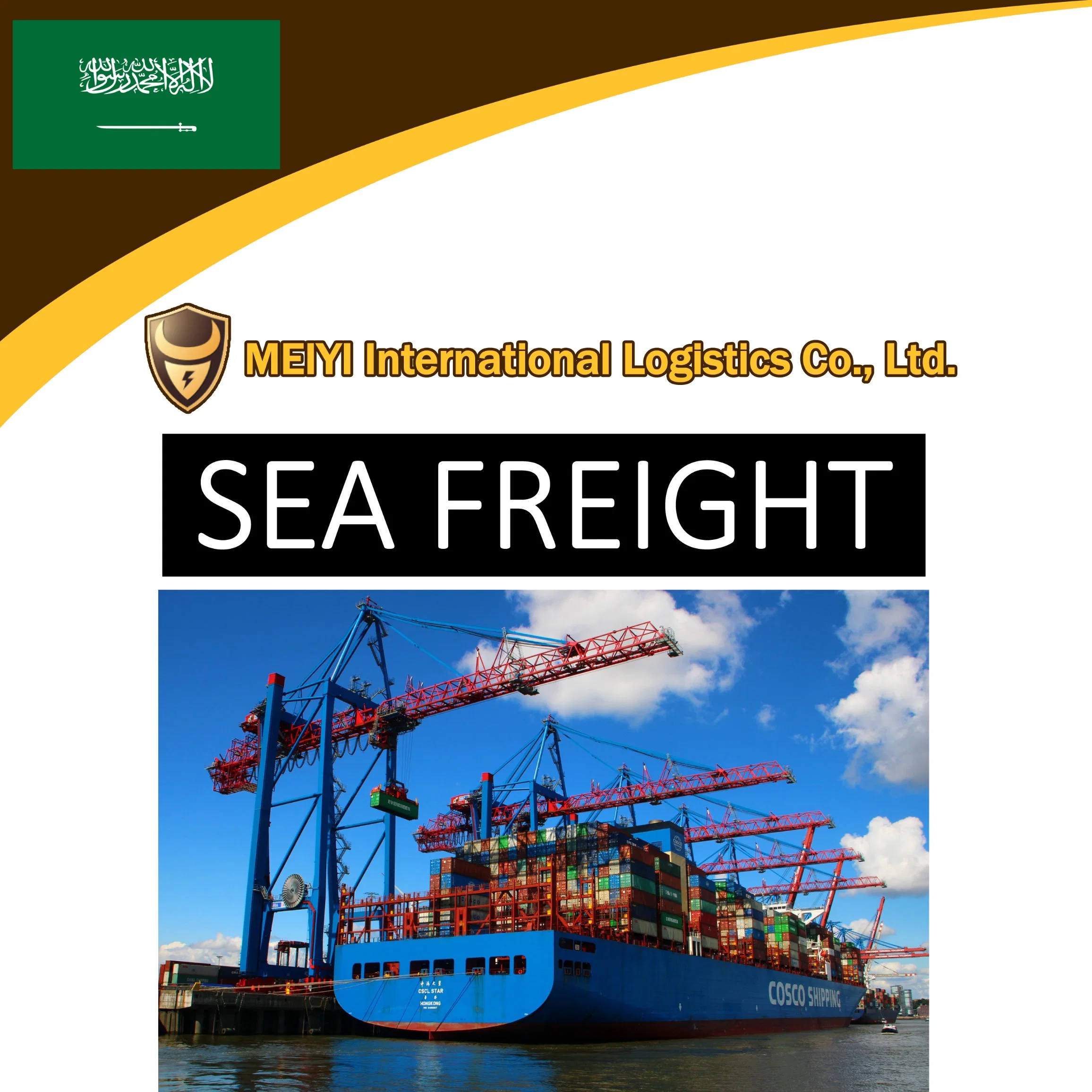 Shipping services forwarder from China to Saudi Arabia by Sea Freight DDP DDU international shipping agent