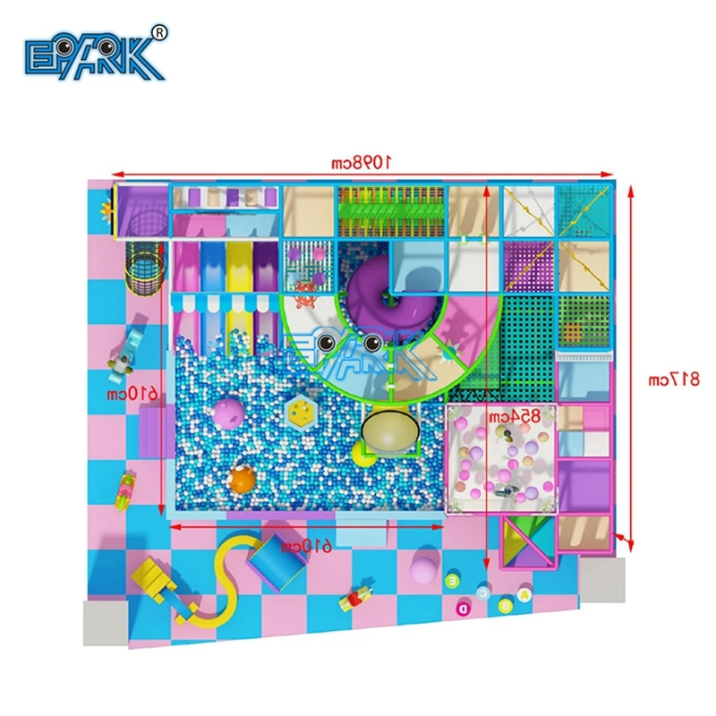 Fec Commercial Playground Colorful Design 6 Cm 500 PCS Ball Pool Equipment