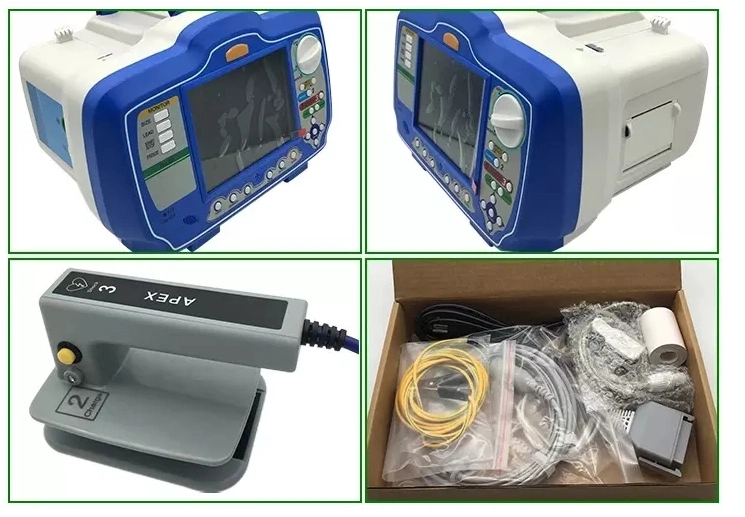 Defi Xpress Dea Hospital Desfibrilador Externo Automático con ECG de la SpO2 dispositivo médico de la ICU First-Aid portátil Desfibrilador/Monitor desfibrilador