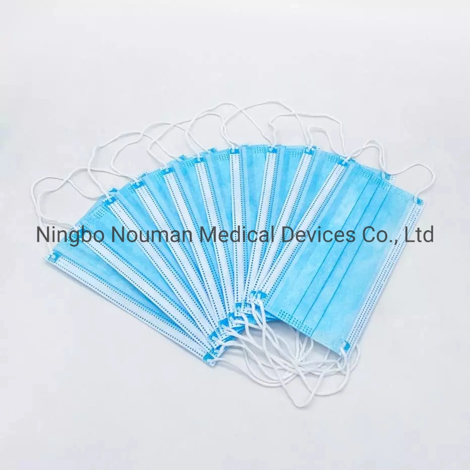 Disposable 3ply Non-Sterile Bfe 95% or 99% Factory Protective Face Mask