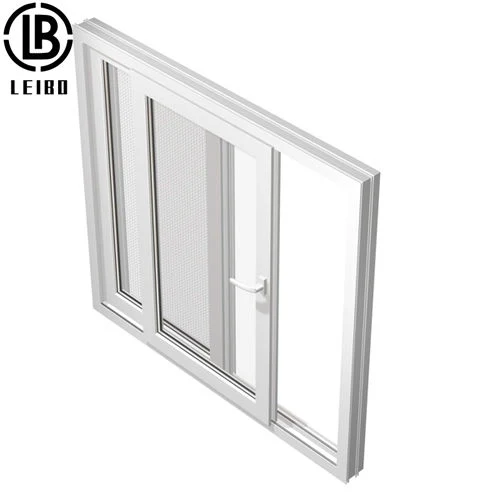 UPVC/PVC Cristal doble ventana deslizante de plástico con alta calidad