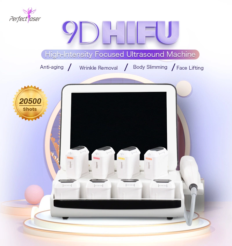 9D Best HIFU Ultramage High Intensity Focused Ultrasound Cartridges Skin Lifting Gesicht Verschärfung Wrinkle Removal Ultra Beauty Equipment Ehemalige Hifu Maschine