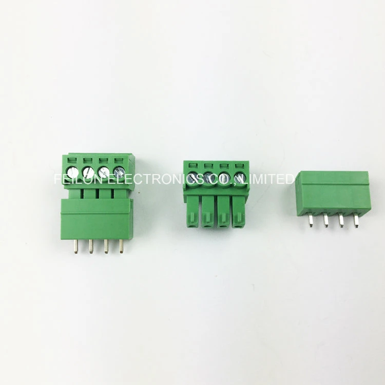 Origen China Sustituir Phoenix Mc 1,5/ ..-St-3,5 02P-24P de cableado de la abrazadera de tornillo tipo bloque terminal PCB conectable conector 15edgk-3.5 /de 3,81mm Conector verde