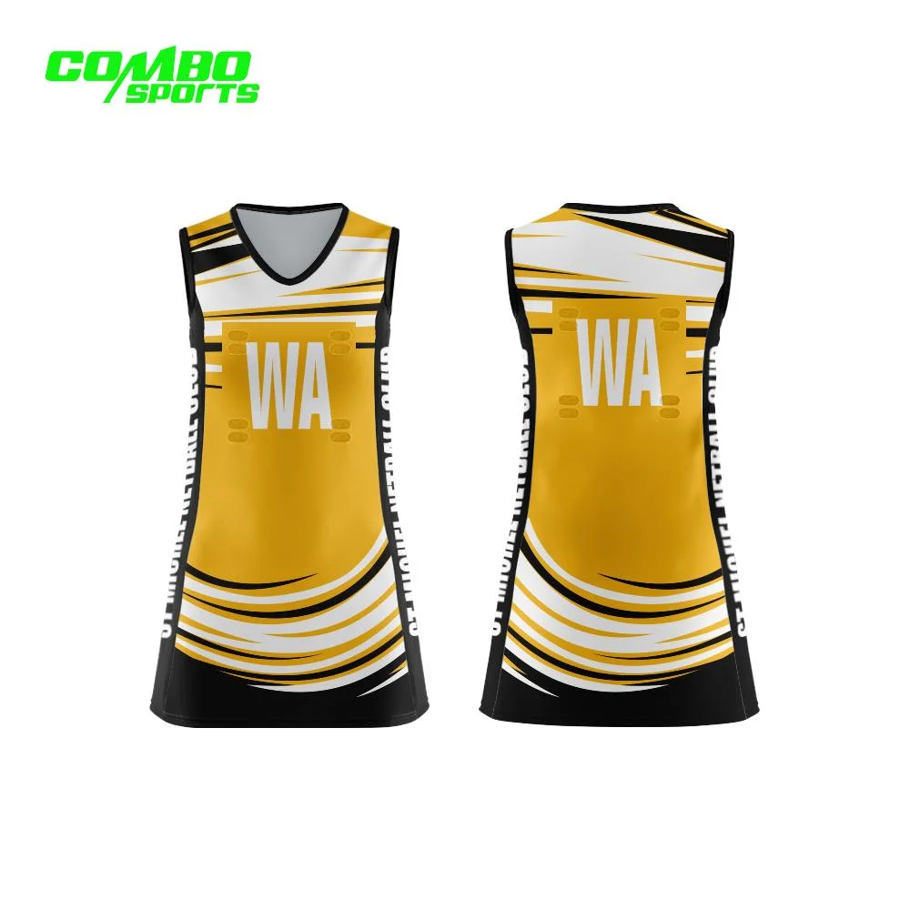 Wholesale/Supplier Cheap New Design Ladies Sexy Polyester Netball Dresses