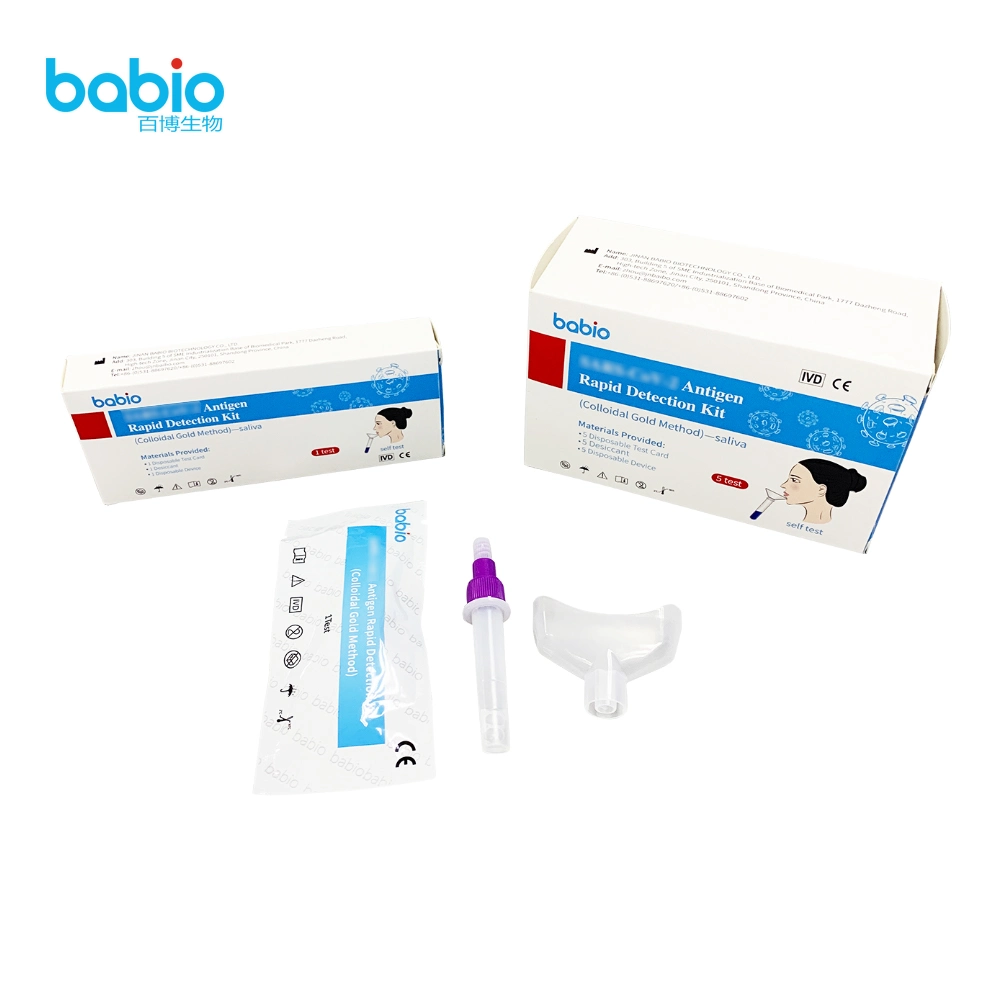 Disposable Rapid Medical Antigen Saliva Test for 25 Person with CE Certificate