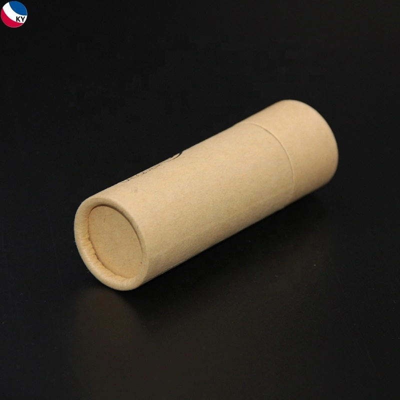 Papier kraft brun Hot-Selling ronde Emballage cadeau personnalisé tube du vérin de boîte de thé de café