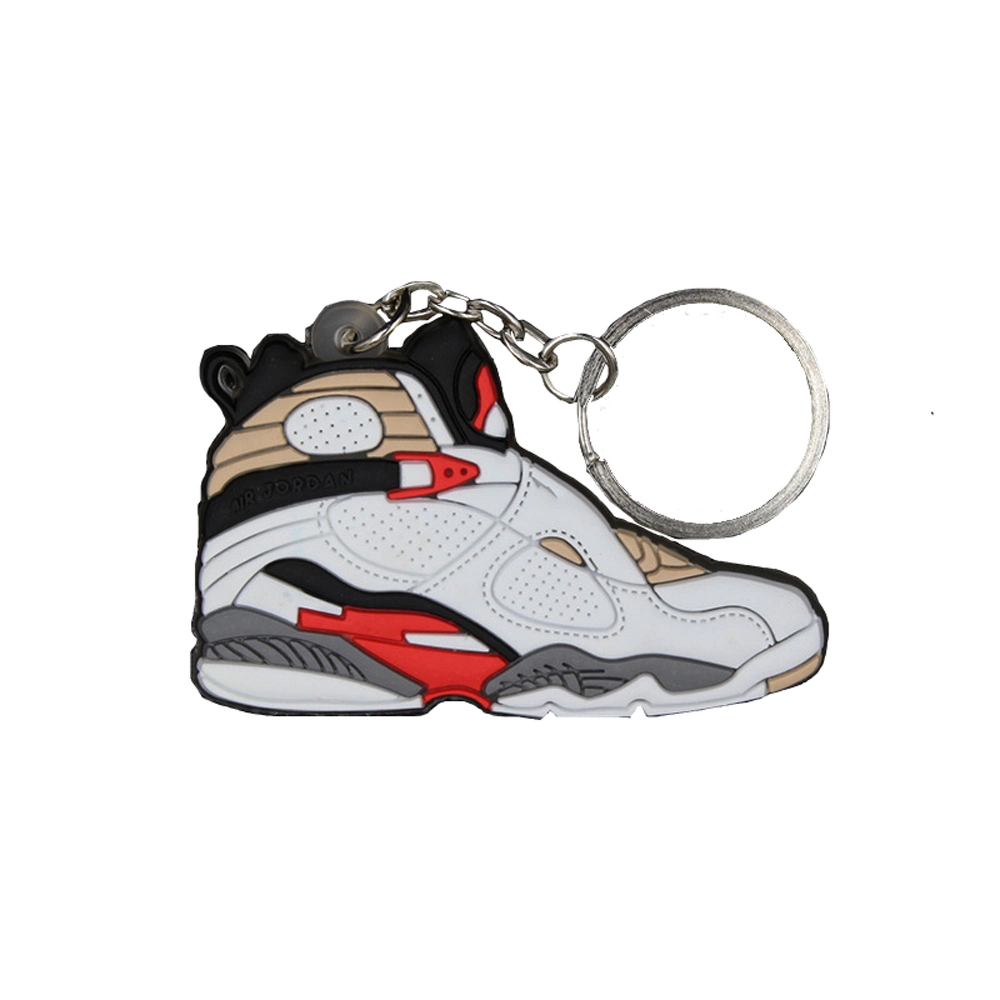 Pantone Color and Rubber Material Sneaker Keychain