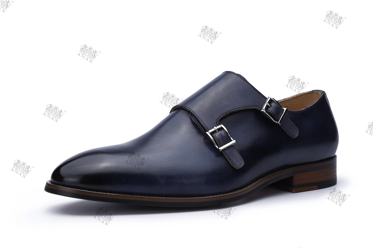 Neue Hand-Dye Leder-Schuhe Herren Schuhe Freizeitschuhe Sport Monk Strap Schuhe