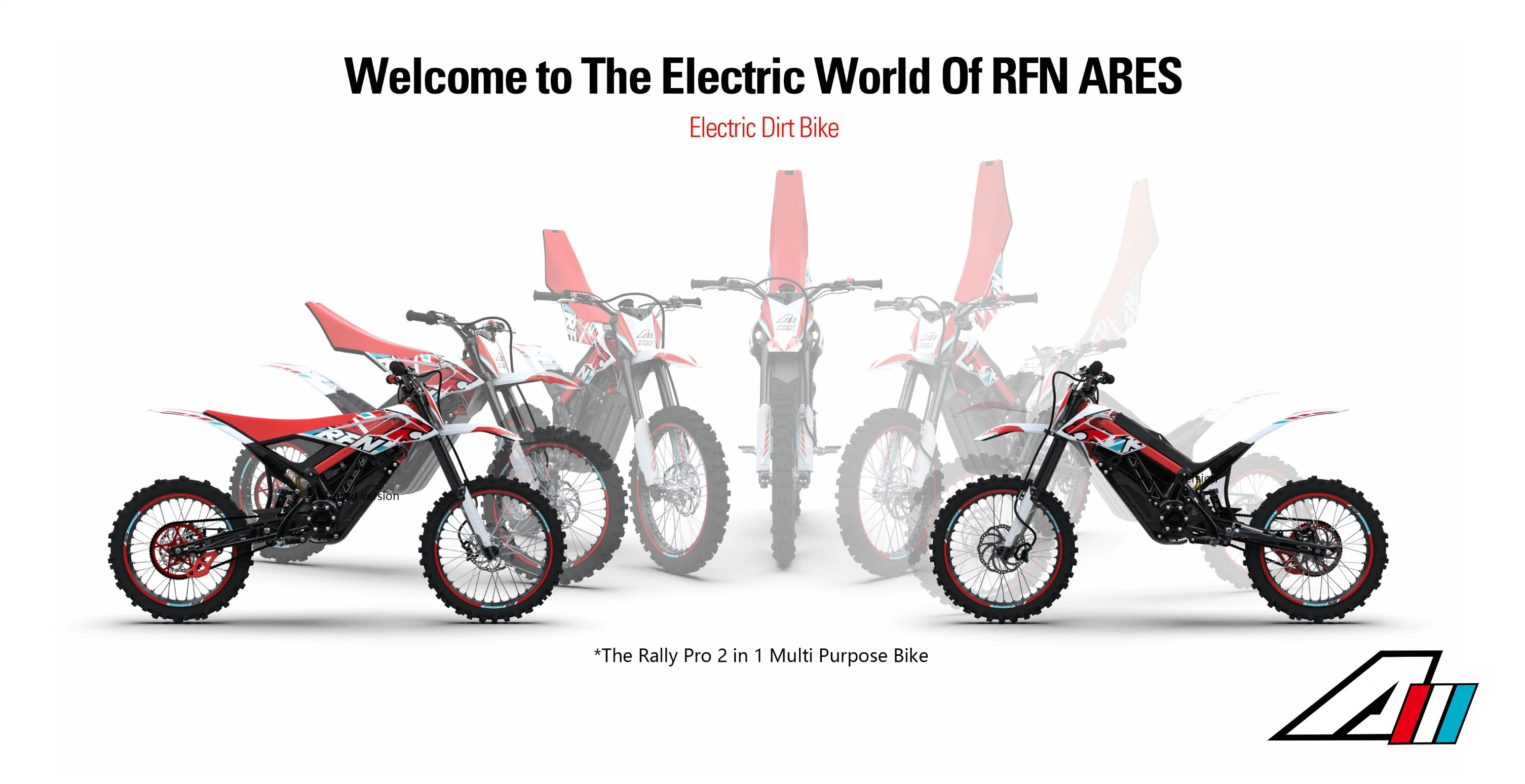 دراجة Rfn Ares Rally PRO Electric off Road Dirt Bike Electric Motorcycle مع بطارية ليثيوم دراجة نارية كهربائية Motocross كهربائية دراجة Pit Bike بالغة Apollo Motorcycle