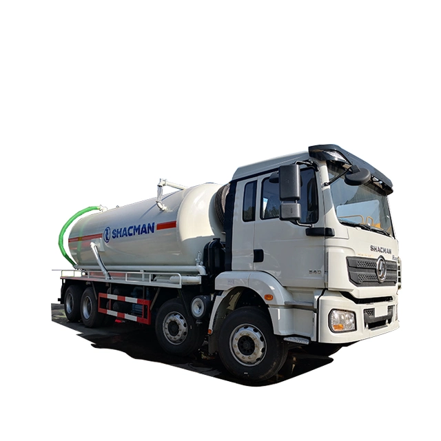 345HP 6*4 Shacman Foton Dongfeng HOWO 18tons Sludge Disposal Fecal Vacuum Sewer Cleaner Septic Waste Water High Pressure Jetter Tank Sewage Drainage Truck