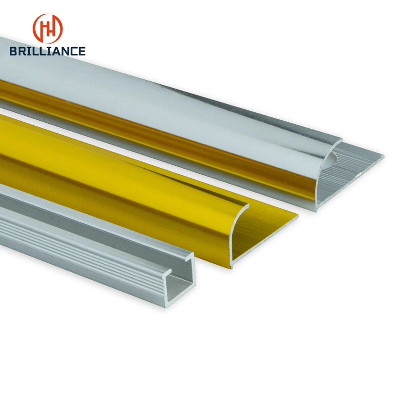 Modern Thickness Customized 0.8mm~1mm Aluminum Tile Trim