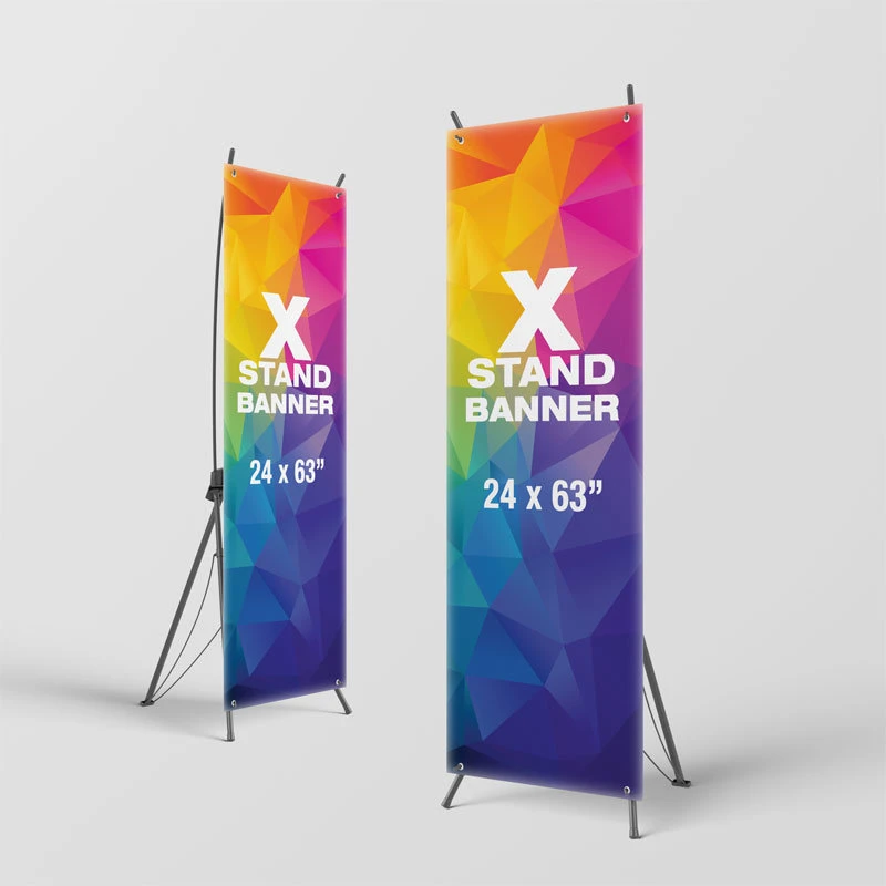 Fibra de vidro por atacado X Banner stand for Trade Show Display publicidade Equipamento