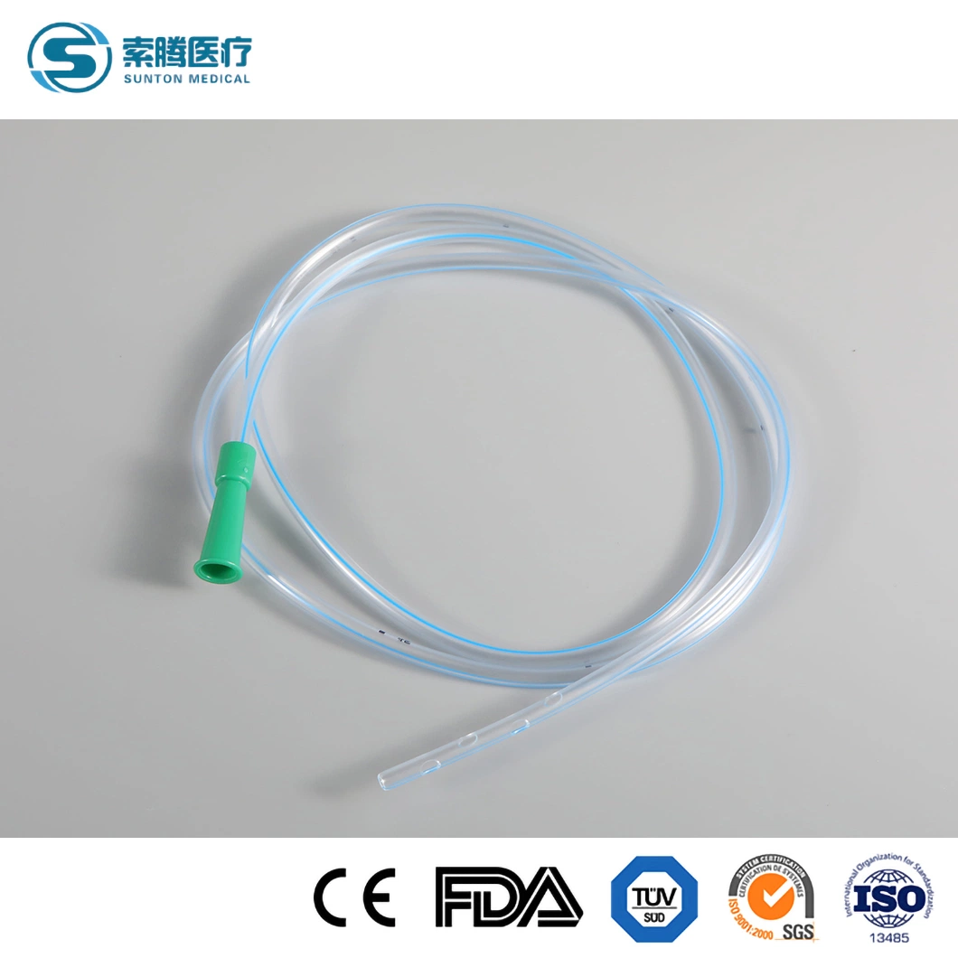 Tubo de estômago médico estéril descartável de Sunton China 100% de borracha de silicone Nasogastic estômago tubo de alimentação fábrica amostra livre silicone borracha estômago Tubo