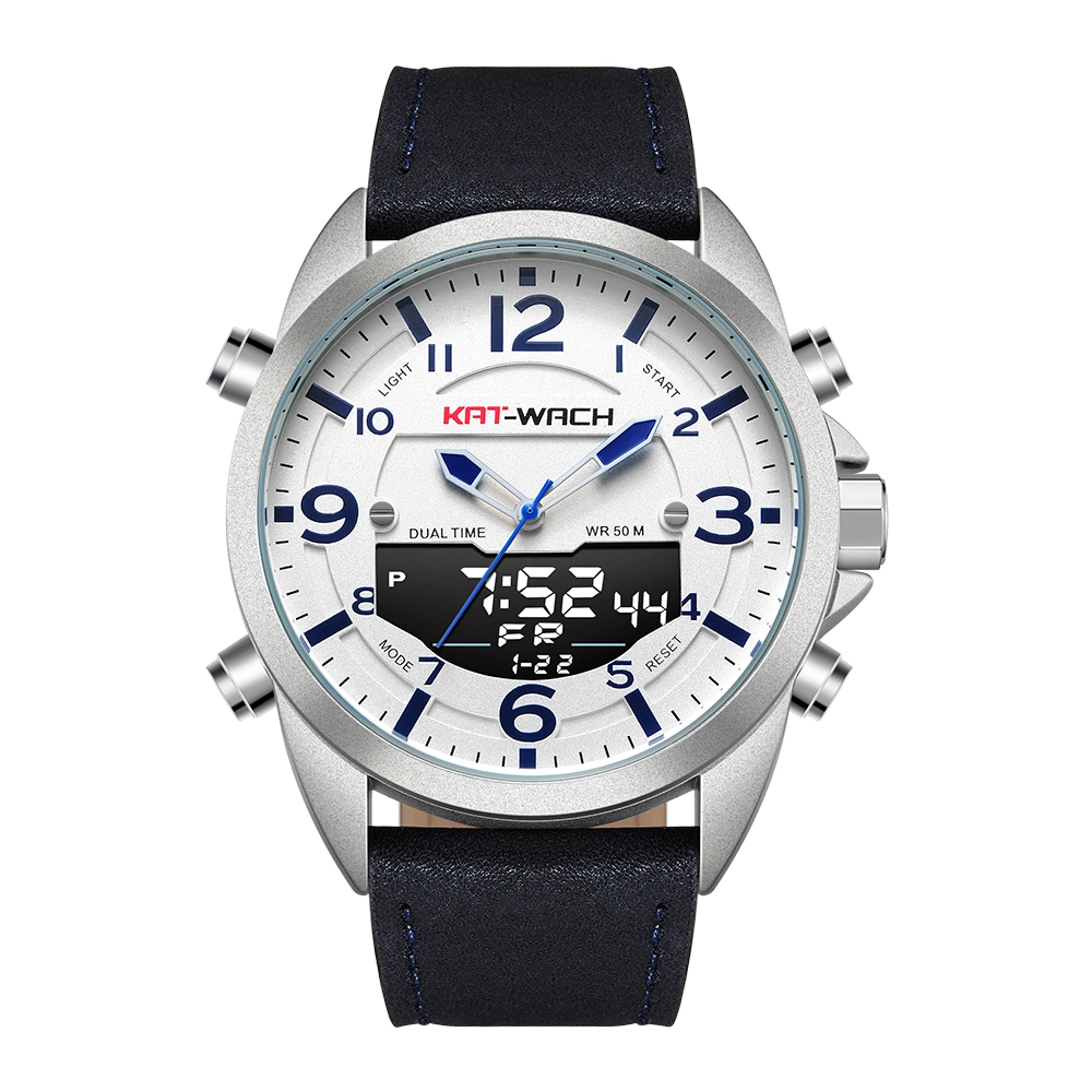 Watch Quartz Digital Fashion Watch Wholesales Sports Watch Dual Time Chronograph Quality Waterproof Watch Plastic Watch
