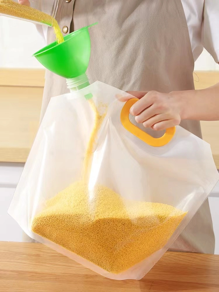 Plástico Multigrain bolsas selladas prevenir plagas Moistureproof Bolsa de almacenamiento de Cereal espesa de arroz en el Hogar Cocina Aparcamiento frijoles té