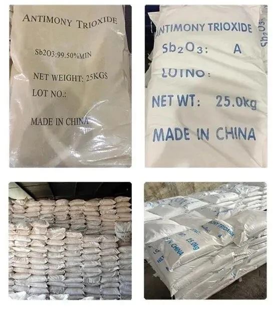 شركة China Factory Supply infالعضوي الثالوث من أكسيد النتيمون المخضب الأبيض