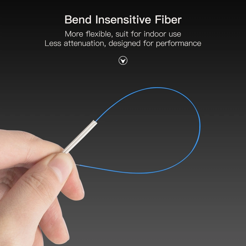 Fiber Optic 1 Core 1km 2km Sperrholz-Trommel FTTH Drop Kabel, Singlemode-Lichtwellenleiter Für Innenräume