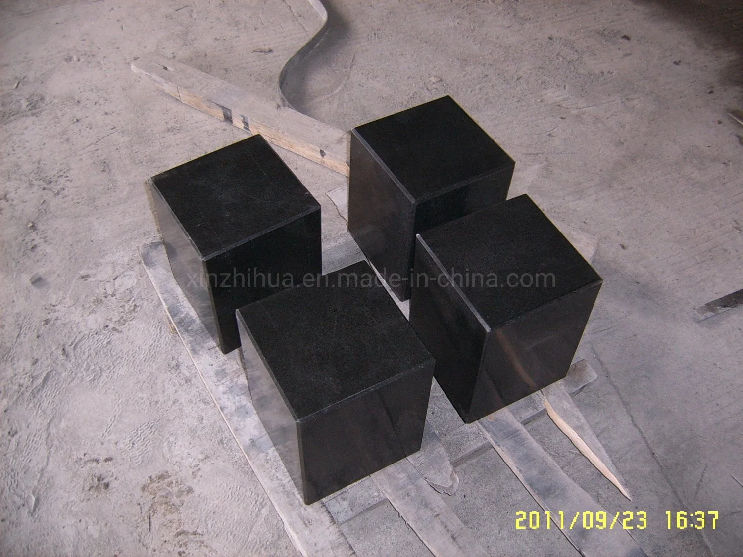 High quality/High cost performance Mongolia Pure Black Natural Stone Small Slabs/Tile/Countertop Granite