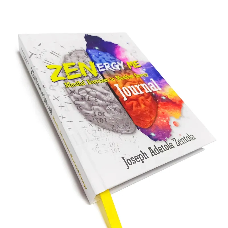 Impresión personalizada Zen ergy Me Journal de lujo White Hardcover Journal Agenda Organizador Planificador