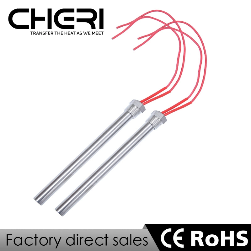 Cartucho de Eléctrica Industrial aire tubo resistencia tubular de lápiz de cera de varilla de acero inoxidable Elemento Calefactor de infrarrojos para 12V 24V 48V 110V 220V